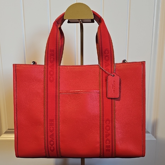 Coach Handbags - Coach EUC Smith Tote Bag Detachable Crossbody Strap Miami Red